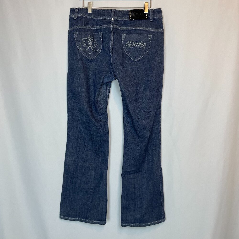 Dereon Womens Boot Cut Jeans Stretch Denim Size 16W
